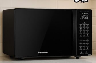 MICRO-ONDAS GIGANTE COM VIDRO FUMÊ PARCELADOMicroondas Panasonic Black Glass 34L…