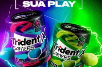 ESTOQUE DO MASTIGA MASTIGA Chiclete Trident X Gamers – Caixa com 6 unidades Sele…