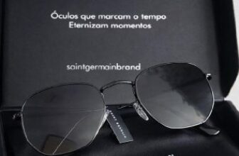 Óculos de Sol UV400 Saint Germain Hexagonal Harbor Black DE 183 | POR 68 no pix…