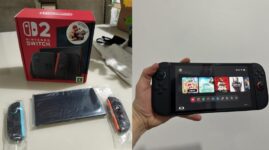 OLHA O SWITCH 2 AI Bundle Nintendo Switch 2 + Jogo Digital Mario Kart World POR …