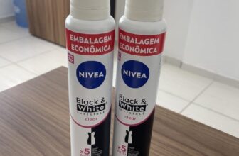 Kit Desodorante Aerossol Black & White Clear 150mL Nivea – 2 Unidades DE 25…