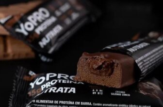 PRA BATER AS PROTEÍNAS DO DIA Barra YoPRO Sabor Chocolate – Nutrata Display C/ 1…