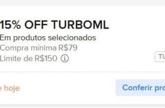 NOVO CUPOM NO MERCADO LIVRE 15% para compras a partir de R$79, Limite R$ 150 OF…