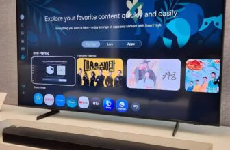 E VOCÊ AI, USANDO TV DE TUBO Samsung Vision AI TV 65″ QLED 4K QEF1 + Soundbar Re…