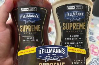 NÃO PODE FALTAR NO HAMBURGUER Hellmann’s Supreme Kit Ketchup 390g + Maionese 330…