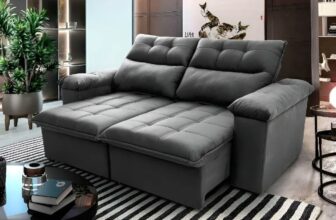 PARA DORMIR DURANTE AQUELE FILMINHO DE 3 HORAS Sofá Retrátil Reclinável King Hou…