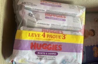 Lenços Umedecidos Huggies One & Done Leve 4 Pague 3 – 192 unidades, Huggies…