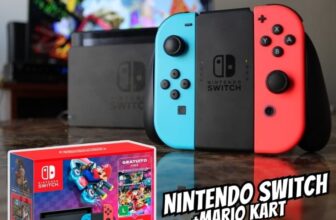 ÓTIMO PARA XINGAR SEUS AMIGOS NO MARIO KART Nintendo, Console + Jogo, Switch Azu…