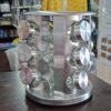 ORGANIZAR OS TOMPERO Porta-Temperos Giratório Aço Inox com 12 Potes Vidro POR 47…