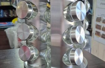 ORGANIZAR OS TOMPERO Porta-Temperos Giratório Aço Inox com 12 Potes Vidro POR 47…