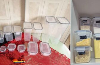 Kit 14 Potes Herméticos Empilháveis POR 83,51 no Pix (5,96 Cada Pote) https://s…