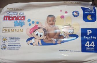 ATENÇÃO, PAPAIS E MAMÃES Turma da Mônica Baby Premium Econômica P 44 Unidades DE…