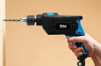 Furadeira Philco 3000 RPM Mandril 13mm 850W 127V POR 120,36 em 4x https://amzn….