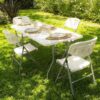 AQUI É UTILIDADE MAXIMA Mesa Dobrável Portátil Garden Life 1,80m Com Alça DE 609…
