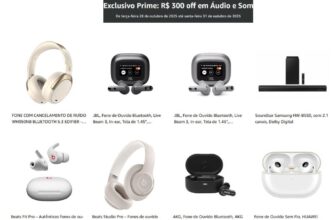 R$300 OFF EM ÁUDIO E SOM NA AMAZON A promoção será aplicada na finalização do p…