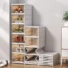 ORGANIZAR ESSES TENIS AI MEUU Sapateira Vertical Dobrável Caixa Organizadora Par…