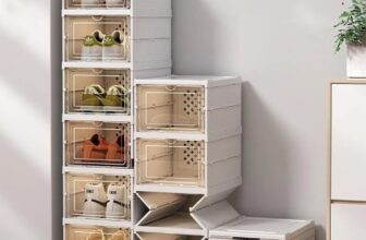 ORGANIZAR ESSES TENIS AI MEUU Sapateira Vertical Dobrável Caixa Organizadora Par…