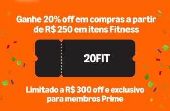 CUPOM AMAZON 20% OFF a partir de R$250 cupom: 20FIT Seleção de produtosSuplemen…