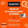 NOVO CUPOM AMAZON   R$200 off em compras a partir de R$1999 em TVs e PC. Cupom:…