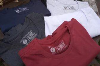 ‍ Kit 5 Camiseta Masculina 100% Algodão Básica – Opção de Cores POR 63,18…