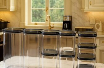 VAMO ORGANIZAR ESSA COZINHA Kit 10 Organizadores Pote Hermético Empilhável Em Ac…