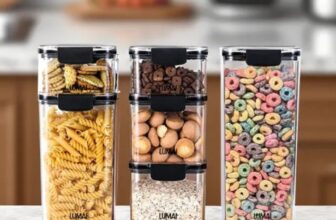 ORGANIZE SUA COZINHA Kit 6 Potes de Cozinha Yellowstone Herméticos Lumai DE 160 …