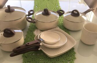 CONJUNTO MARAVILHOSO Conjunto de Panelas 8 Peças Ceramic Life Smart Plus Vanilla…