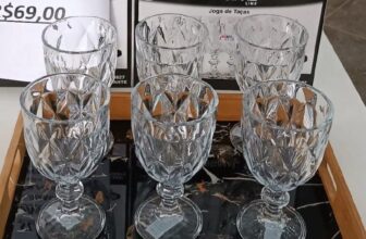 COMBIN DE TAÇA Jogo De Taças Diamond Cristal Vidro 340 Ml 6 Peças POR 38,99 http…