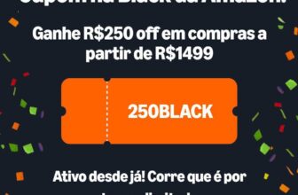 MAIS UM CUPOM AMAZON R$250 OFF a partir de R$1499 Cupom: 250BLACK https://amzn….