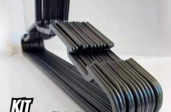 ORGANIZA TEU GUARDA ROUPA UAI Cabide Adulto Reforçado Kit 100 Unidades DE 57 | P…