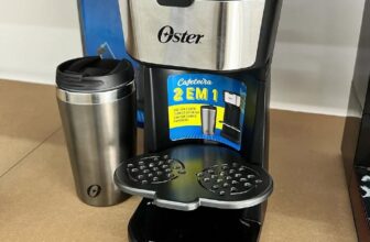 COM COPO E TUDOOO Cafeteira Oster 2day Inox 2 em 1 com Copo Térmico DE 239 | POR…
