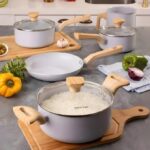 LANCE UM RANGO, REI DOS JANTARES  Conjunto de Panelas Antiaderente Pratic Cook 6…