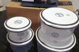 O QUERIDO DOS ORGANIZADOS Kit 4 Potes de Plástico Hermético Electrolux DE 52 | P…