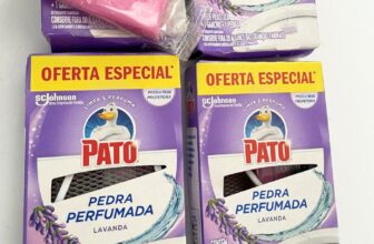 SEU BANHEIRO VAI AGRADECER Desodorizador Sanitário Pato Pedra Lavanda POR 2,99 h…