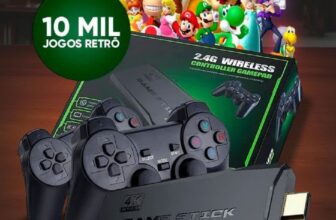 NOSTALGICO? Videogame Stick 10mil Jogos + 2 Controles Sem Fio  POR 78,99 (cor al…