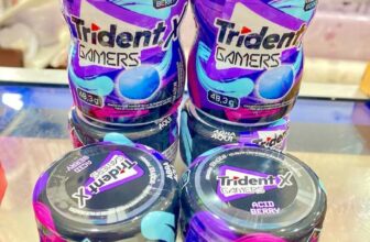 ATÉ CHICLETE GAMER EXISTE Chiclete Trident X Gamers Acid Berry – 6 Unidades DE 8…