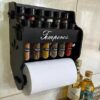 Porta Temperos/Condimentos MDF kit 12 Tubetes + Suporte para papel toalha POR 4…