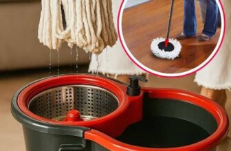 Mop Giratorio 8 Litros Com Cesto Em Inox Cabo DE 52 | POR 38 https://www.magazi…