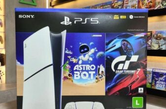 PEGUE TEU PS5 PlayStation®5 Slim Digital 825GB – Pacote ASTRO BOT e Gran Turismo…