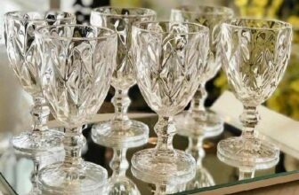 PRA DEIXAR GUARDADA E SÓ USAR NO ALMOÇO DE FAMÍLIA Jogo 6 Taças Diamante Vidro 3…