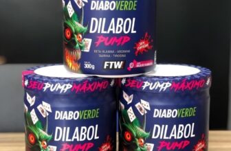 TREINAR ANIMADIN Dilabol Pump Pré Treino Pote 300g Sabor Energético Diabo Verde …
