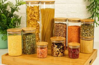 PODE TIRAR OS TEMPEROS DO SACO Kit 11 Potes de Vidro Herméticos com Tampa de Bam…