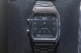 TEM PONTEIRO E DIGITAL NO MESMO Relógio Casio Unissex Vintage Prata Aq-230a-1dmq…