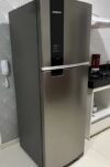 PARCELADINHA E COM CUPONZADA Geladeira Frost Free Duplex 375L Inox Brastemp DE 2…