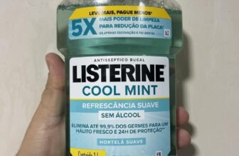 1 LITRÃO PRA DEIXAR TEU HÁLITO FRESCO Listerine Enxaguante Bucal Cool Mint Sem Á…