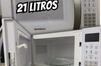 MENOR VALOR PRA ESQUENTAR SEU RANGO Micro-ondas Mondial Com Função Tira Odor 21L…