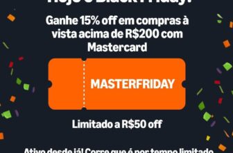 NOVO CUPOM AMAZON x MASTERCARD 15% OFF em compras à vista a partir de R$200 com…