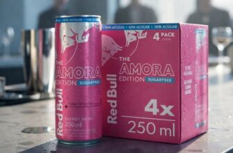 SEU SONO VAI EMBORA RAPIDINHO Pack com 4  Red Bull Amora Edition Zero 250ml DE 4…