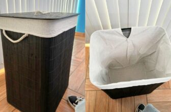 SEM ROUPA SUJA ESPALHADA PELA CASA HEIN Cesto De Roupa Suja com Alças Em Bambu C…