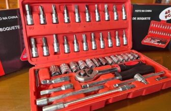 O OLHO DO SEU PAI VAI BRILHAR COM UMA DESSA Jogo de Chave Catraca Soquete 46 Peç…